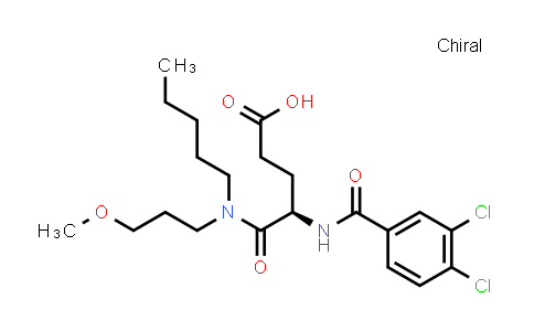 (R)-4-(3,4-Dichlorobenzamido)-5-((3-methoxypropyl)(pentyl)amino)-5-oxopentanoic acid