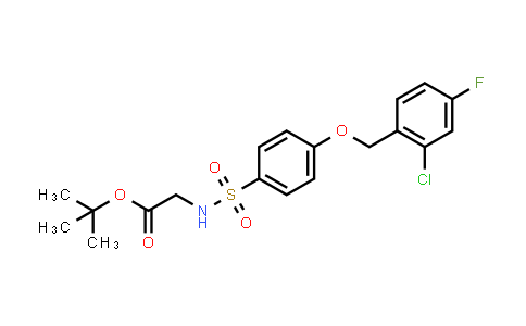 tert-Butyl 2-(4-((2-chloro-4-fluorobenzyl)oxy)phenylsulfonamido)acetate