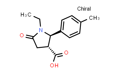 (2R,3R)-1-Ethyl-5-oxo-2-(p-tolyl)pyrrolidine-3-carboxylic acid