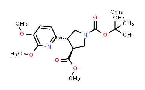 (3S,4S)-1-tert-Butyl 3-methyl 4-(5,6-dimethoxypyridin-2-yl)pyrrolidine-1,3-dicarboxylate