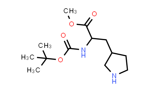 Methyl 2-((tert-butoxycarbonyl)amino)-3-(pyrrolidin-3-yl)propanoate