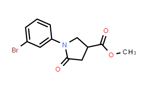 Methyl 1-(3-bromophenyl)-5-oxopyrrolidine-3-carboxylate
