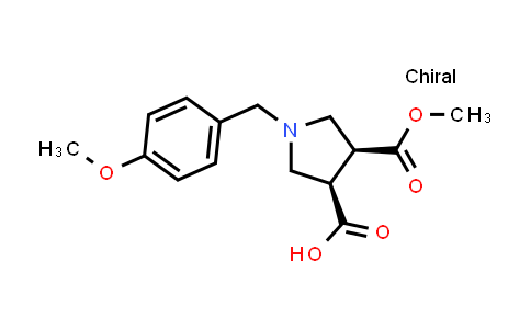 (3R,4S)-1-(4-Methoxybenzyl)-4-(methoxycarbonyl)pyrrolidine-3-carboxylic acid