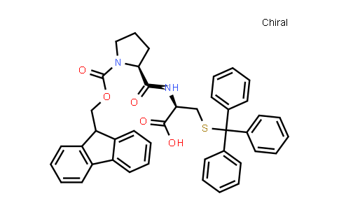 (R)-2-((S)-1-(((9H-Fluoren-9-yl)methoxy)carbonyl)pyrrolidine-2-carboxamido)-3-(tritylthio)propanoic acid