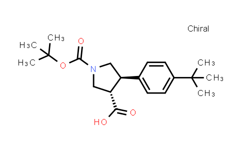 (3S,4R)-1-(tert-Butoxycarbonyl)-4-(4-tert-butylphenyl)pyrrolidine-3-carboxylic acid