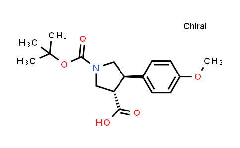 (3S,4R)-1-(tert-Butoxycarbonyl)-4-(4-methoxyphenyl)pyrrolidine-3-carboxylic acid