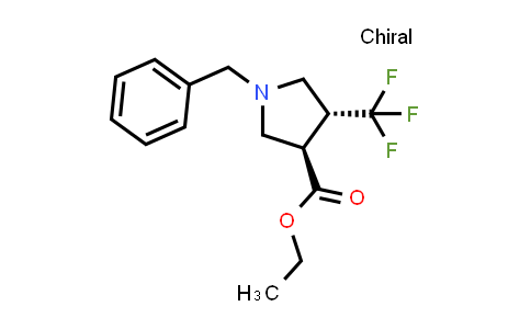 (3R,4R)-Ethyl 1-benzyl-4-(trifluoromethyl)pyrrolidine-3-carboxylate