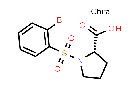 (S)-1-((2-Bromophenyl)sulfonyl)pyrrolidine-2-carboxylic acid