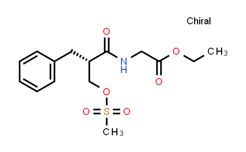 (S)-Ethyl 2-(2-benzyl-3-((methylsulfonyl)oxy)propanamido)acetate