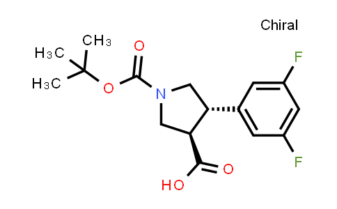 (3R,4S)-rel-1-(tert-Butoxycarbonyl)-4-(3,5-difluorophenyl)pyrrolidine-3-carboxylic acid