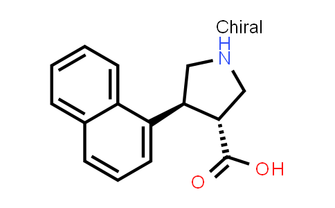 (3R,4S)-rel-4-(Naphthalen-1-yl)pyrrolidine-3-carboxylic acid