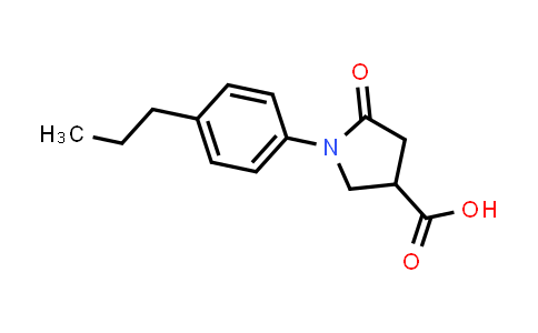 5-Oxo-1-(4-propylphenyl)pyrrolidine-3-carboxylic acid