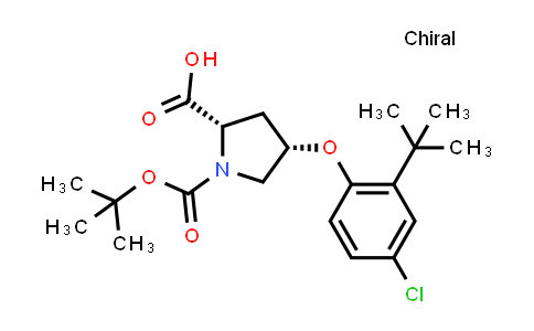 (2S,4S)-1-(tert-Butoxycarbonyl)-4-(2-(tert-butyl)-4-chlorophenoxy)pyrrolidine-2-carboxylic acid