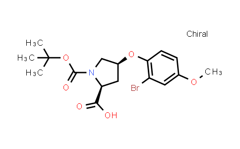 (2S,4S)-4-(2-Bromo-4-methoxyphenoxy)-1-(tert-butoxycarbonyl)pyrrolidine-2-carboxylic acid
