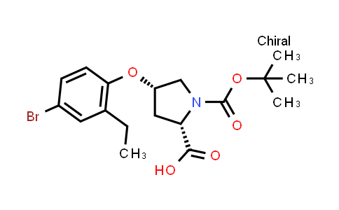 (2S,4S)-4-(4-Bromo-2-ethylphenoxy)-1-(tert-butoxycarbonyl)pyrrolidine-2-carboxylic acid