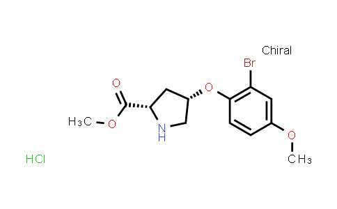 (2S,4S)-Methyl 4-(2-bromo-4-methoxyphenoxy)pyrrolidine-2-carboxylate hydrochloride