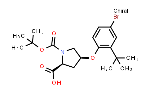 (2S,4S)-4-(4-Bromo-2-(tert-butyl)phenoxy)-1-(tert-butoxycarbonyl)pyrrolidine-2-carboxylic acid