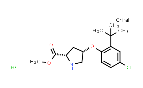 (2S,4S)-Methyl 4-(2-(tert-butyl)-4-chlorophenoxy)pyrrolidine-2-carboxylate hydrochloride