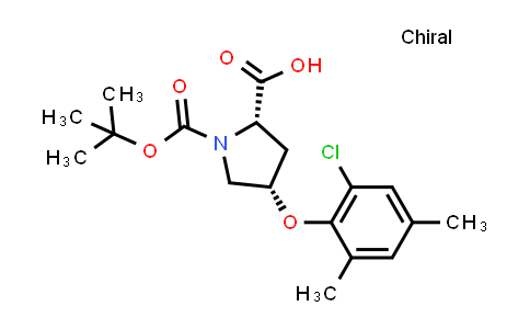 (2S,4S)-1-(tert-Butoxycarbonyl)-4-(2-chloro-4,6-dimethylphenoxy)pyrrolidine-2-carboxylic acid