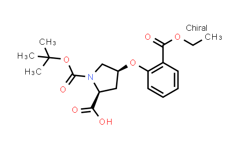 (2S,4S)-1-(tert-Butoxycarbonyl)-4-(2-(ethoxycarbonyl)phenoxy)pyrrolidine-2-carboxylic acid