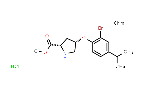 (2S,4S)-Methyl 4-(2-bromo-4-isopropylphenoxy)pyrrolidine-2-carboxylate hydrochloride