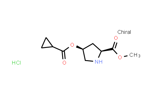 (2S,4S)-Methyl 4-((cyclopropanecarbonyl)oxy)pyrrolidine-2-carboxylate hydrochloride