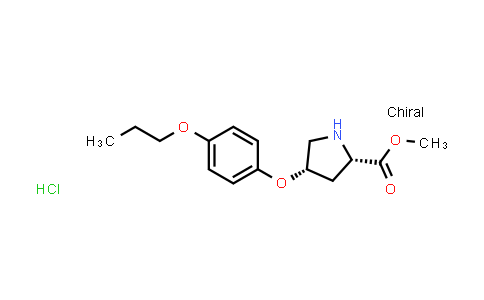 (2S,4S)-Methyl 4-(4-propoxyphenoxy)pyrrolidine-2-carboxylate hydrochloride