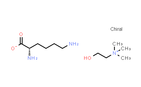 2-Hydroxy-N,N,N-trimethylethanaminium (S)-2,6-diaminohexanoate