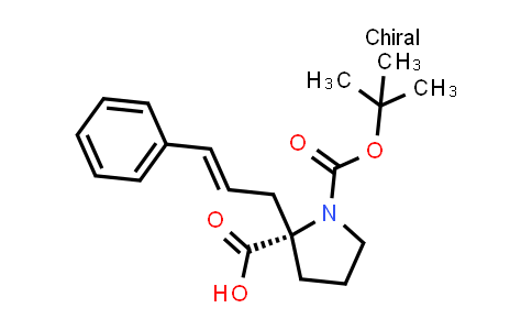 (S,2E)-1-(tert-Butoxycarbonyl)-2-cinnamylpyrrolidine-2-carboxylic acid