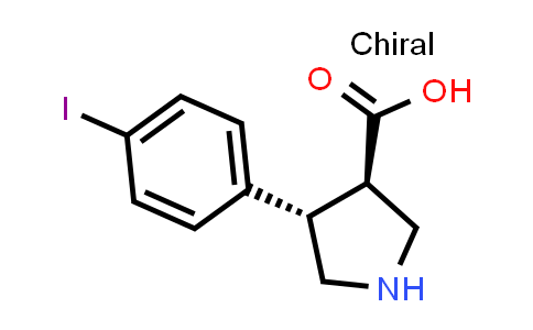 (3R,4S)-rel-4-(4-Iodophenyl)pyrrolidine-3-carboxylic acid