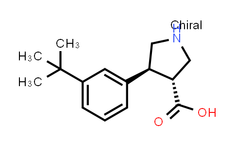 (3R,4S)-rel-4-(3-(tert-Butyl)phenyl)pyrrolidine-3-carboxylic acid