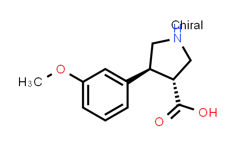 (3R,4S)-rel-4-(3-Methoxyphenyl)pyrrolidine-3-carboxylic acid