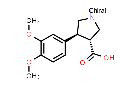 (3R,4S)-rel-4-(3,4-dimethoxyphenyl)pyrrolidine-3-carboxylic acid