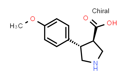(3R,4S)-rel-4-(4-Methoxyphenyl)pyrrolidine-3-carboxylic acid