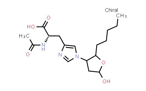 (2S)-2-Acetamido-3-(1-(5-hydroxy-2-pentyltetrahydrofuran-3-yl)-1H-imidazol-4-yl)propanoic acid