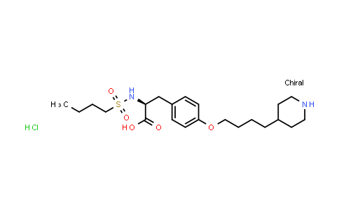 (S)-2-(Butylsulfonamido)-3-(4-(4-(piperidin-4-yl)butoxy)phenyl)propanoic acid hydrochloride