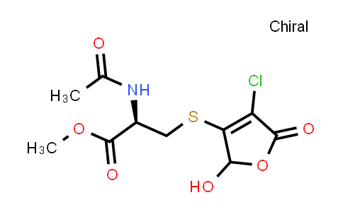 (2R)-Methyl 2-acetamido-3-((4-chloro-2-hydroxy-5-oxo-2,5-dihydrofuran-3-yl)thio)propanoate