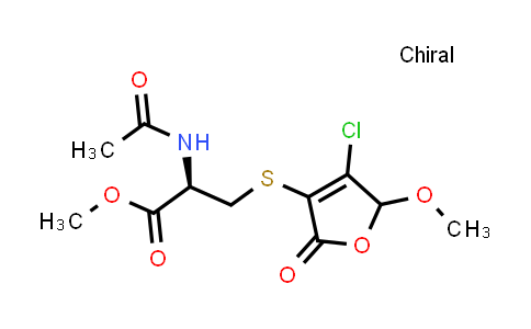 (2R)-Methyl 2-acetamido-3-((4-chloro-5-methoxy-2-oxo-2,5-dihydrofuran-3-yl)thio)propanoate