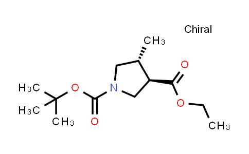 (3R,4R)-1-tert-Butyl 3-ethyl 4-methylpyrrolidine-1,3-dicarboxylate