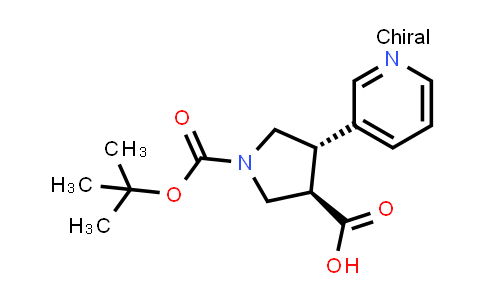 (3R,4S)-1-(tert-Butoxycarbonyl)-4-(pyridin-3-yl)pyrrolidine-3-carboxylic acid