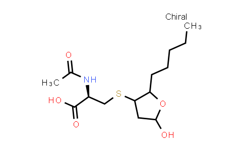 (2R)-2-Acetamido-3-((5-hydroxy-2-pentyltetrahydrofuran-3-yl)thio)propanoic acid