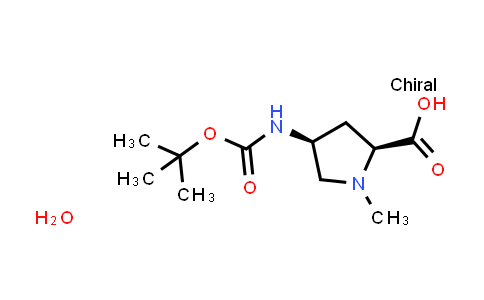 (2S,4S)-4-((tert-Butoxycarbonyl)amino)-1-methylpyrrolidine-2-carboxylic acid hydrate