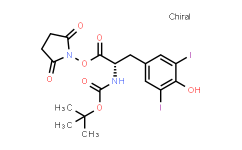 (S)-2,5-Dioxopyrrolidin-1-yl 2-((tert-butoxycarbonyl)amino)-3-(4-hydroxy-3,5-diiodophenyl)propanoate