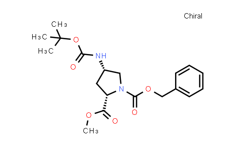 (2S,4S)-1-Benzyl 2-methyl 4-((tert-butoxycarbonyl)amino)pyrrolidine-1,2-dicarboxylate