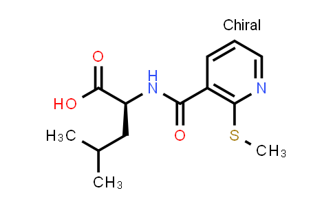 (S)-4-Methyl-2-(2-(methylthio)nicotinamido)pentanoic acid