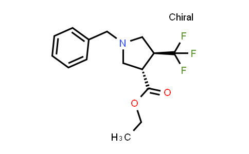 (3S,4S)-Ethyl 1-benzyl-4-(trifluoromethyl)pyrrolidine-3-carboxylate