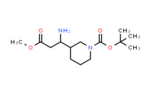 tert-Butyl 3-(1-amino-3-methoxy-3-oxopropyl)piperidine-1-carboxylate