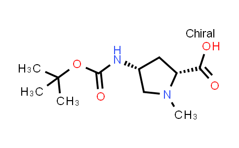 (2R,4R)-4-((tert-Butoxycarbonyl)amino)-1-methylpyrrolidine-2-carboxylic acid