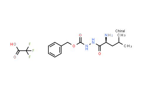 (S)-Benzyl 2-(2-amino-4-methylpentanoyl)hydrazinecarboxylate 2,2,2-trifluoroacetate