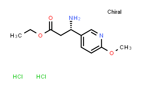(S)-Ethyl 3-amino-3-(6-methoxypyridin-3-yl)propanoate dihydrochloride